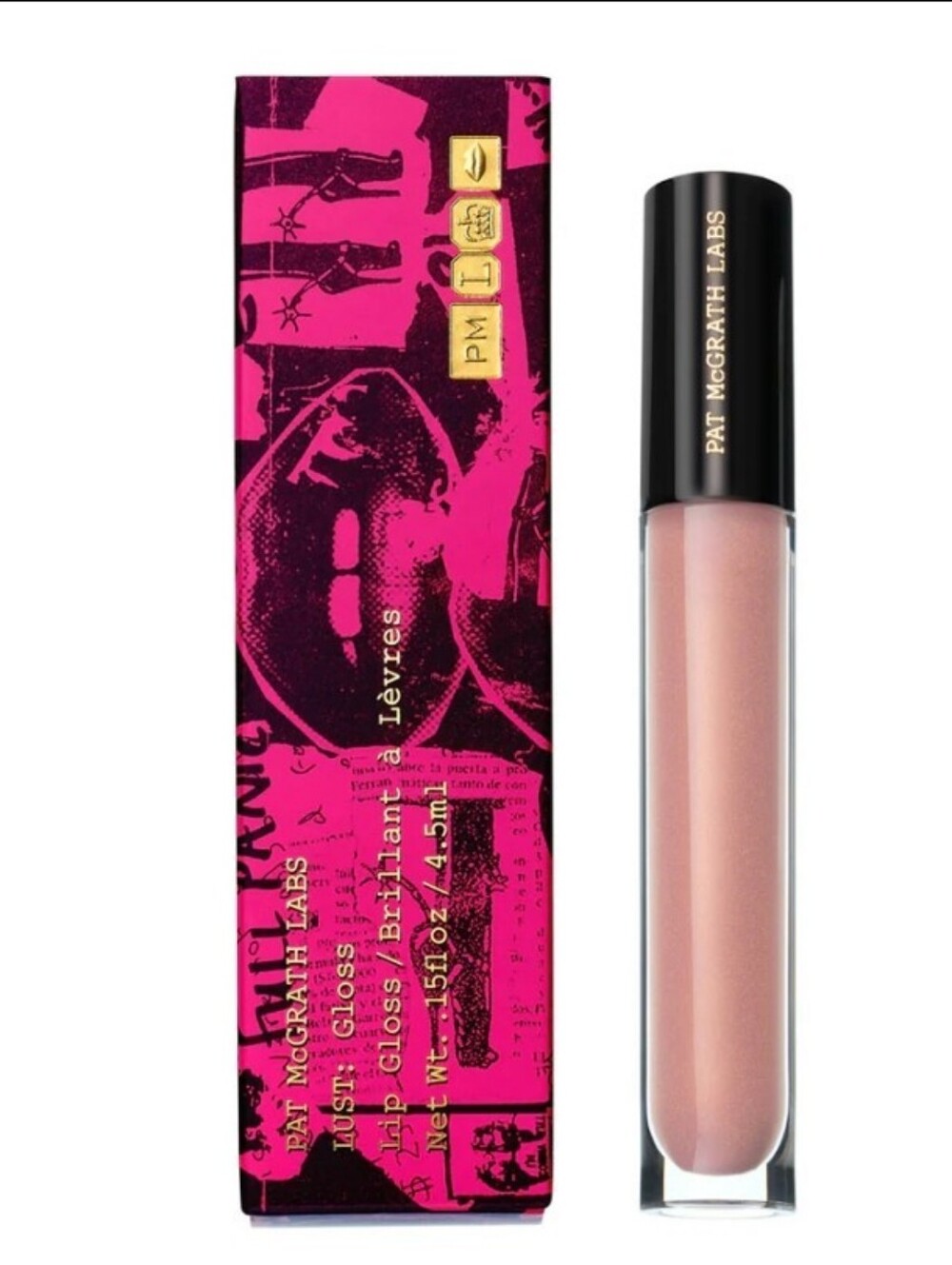 Pat McGrath LUST: Gloss Dare To Bare -Peach With Gold Shimmer